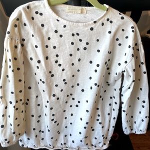 Zara girls polka dot blouse. 100% cotton